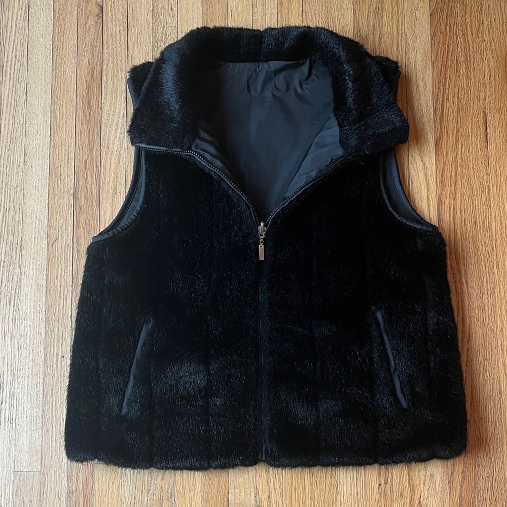 Giacca Black Faux Fur Outerwear